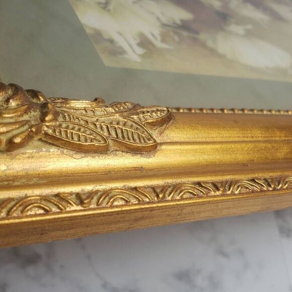 The Ballet Rehearsal Onstage Golden Frame Print by Edgar Degas - Picture 11 of 16